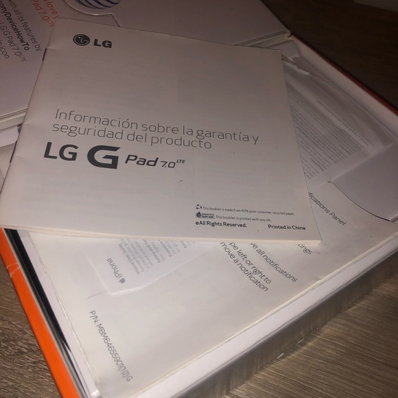 Lg G Pad 7.0 - Tablet , Black , Brand New - Picture 6 of 6